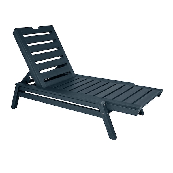 Highwood Usa Crestone Chaise Lounge Outdoor Furniture for Pool, Patio CM-LNGSQ62-FBE - main